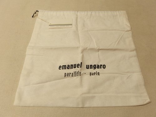 emanuel ungaro エマニュエル・ウンガロ レディース ボストンバッグ/ハンドバッグ/ワイン系/保存袋付き/中古品_画像10