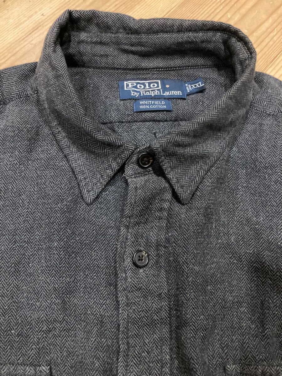 Polo Ralph Lauren 90s 長袖 シャツ WHITFIELD SHIRT ワークシャツ