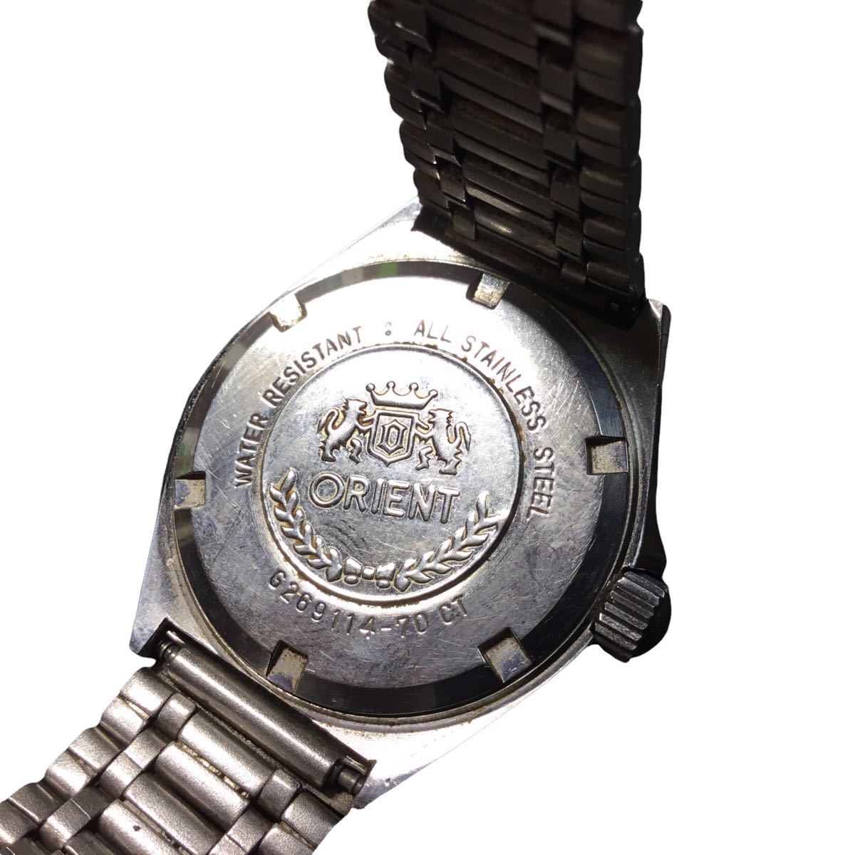 オリエント ORIENT GM 自動巻き 腕時計 カットガラス ケース付き