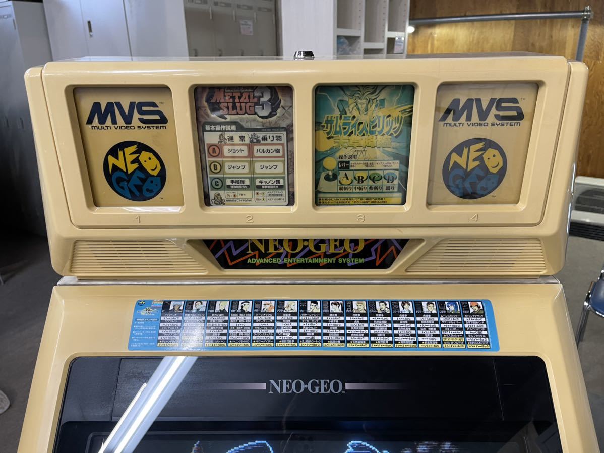 SNK MVS筐体 NEO25 ソフト3本付き サムライスピリッツ メタル SNK MVS筐体 NEO25 ソフト3本付き サムライスピリッツ メタル
