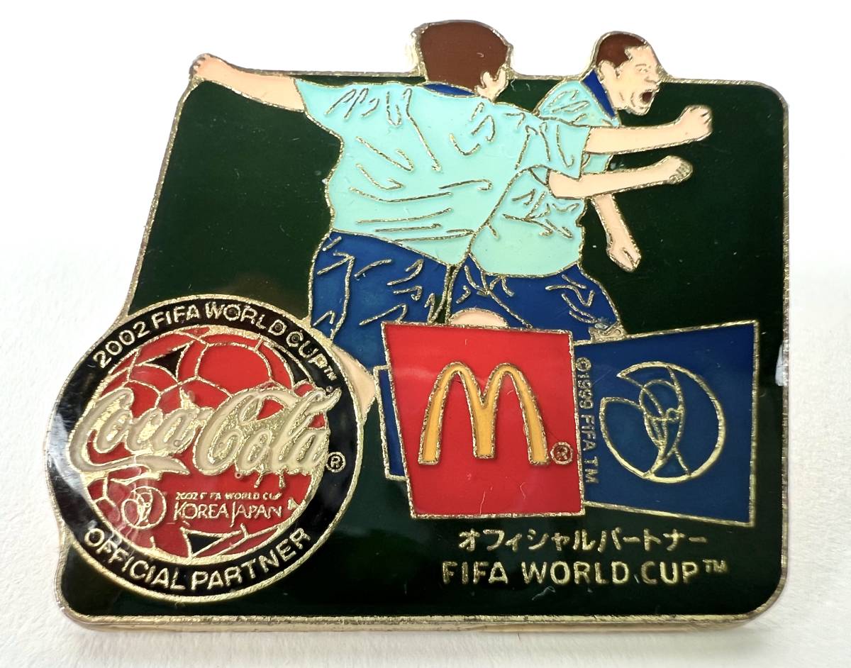 送料無料★2002FIFA WORLD CUP ワールドカップ 記念 ピンバッジ マクドナルド コカ・コーラ オフィシャルパートナー サッカー 1999 FIFA TM_画像3