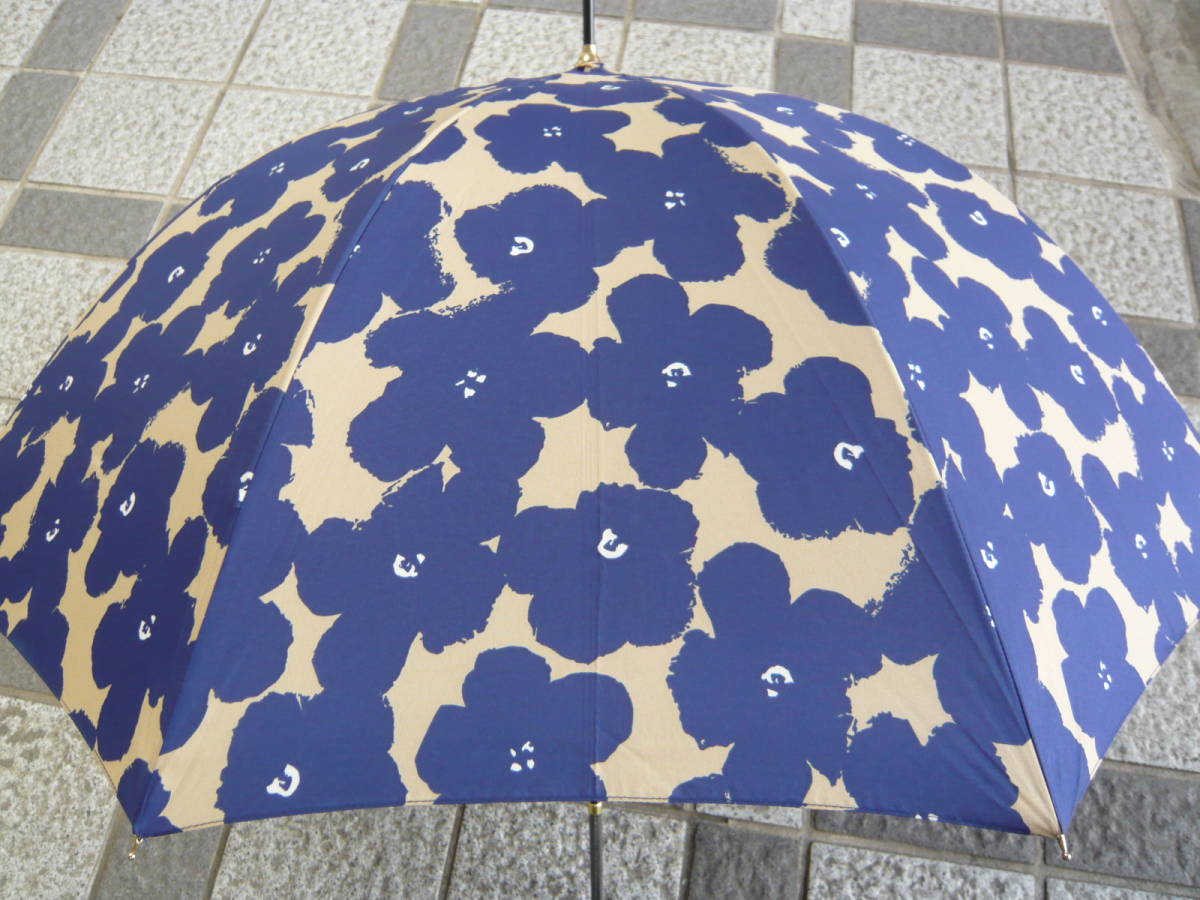 フランフラン 《Francfranc》　女性用雨傘（紺系／花柄）_画像3