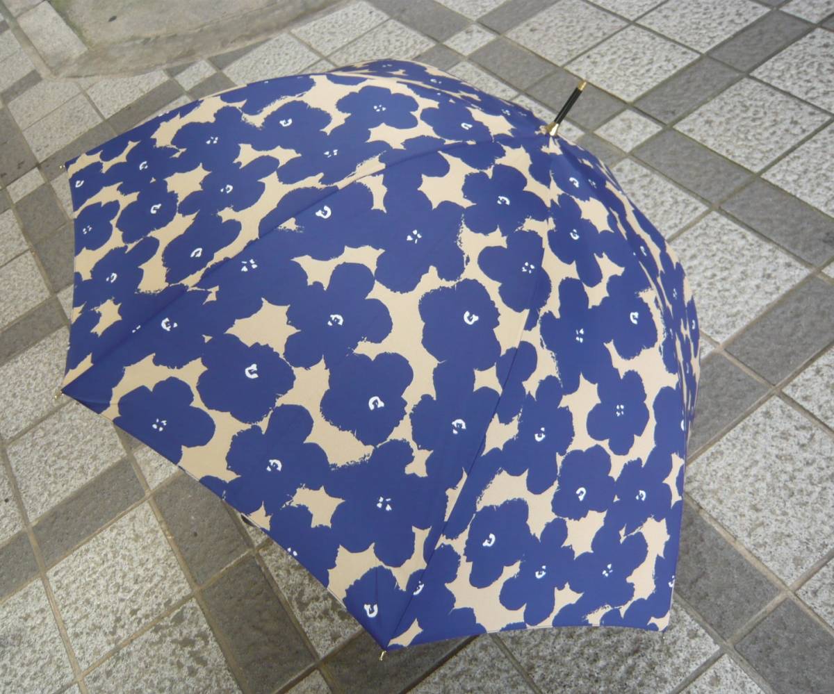 フランフラン 《Francfranc》　女性用雨傘（紺系／花柄）_画像2