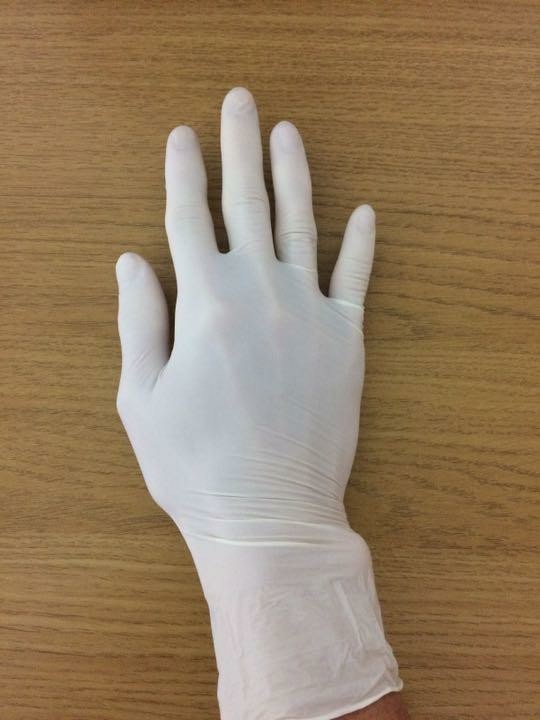 ニトリルNEO ホワイト 粉無 使い捨て手袋 SSサイズ 20枚