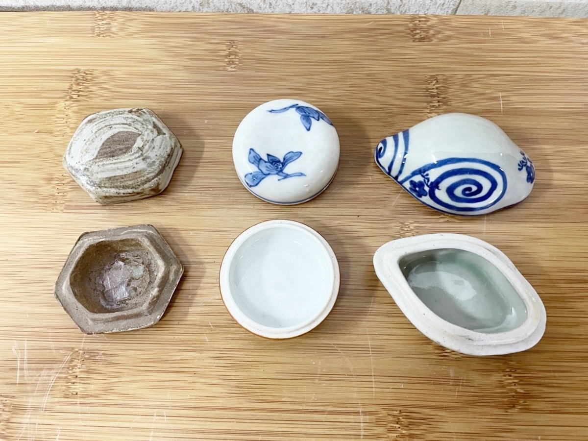 香合 茶道具 現状品 茶器 陶器 蓋置 茶道具 透かし 蓋置き 昭和レトロ