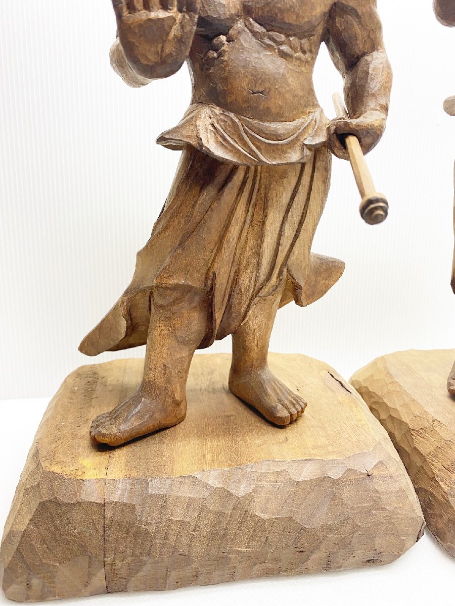 豆緑】仏教美術/仁王（阿形・吽形）「金剛力士像」「執金剛神像」仏像