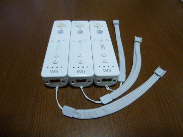RS046【送料無料 即日配送 動作確認済】Wii リモコン ストラップ　3個セット ホワイト　白　セット