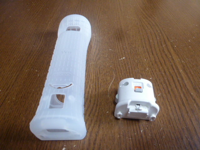 M019【送料無料　即日発送　動作確認済】Wii　モーションプラス　ジャケット　セット（分解洗浄済）リモコンカバー