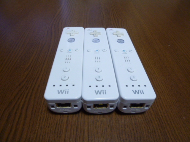 R061【送料無料 即日配送 動作確認済】Wii リモコン 3個セット ホワイト　白　セット