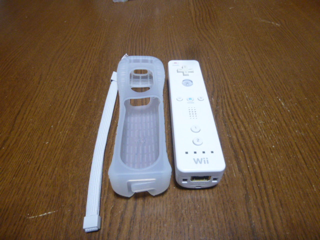 RSJ014【即日配送 送料無料 動作確認済】Wii リモコン ジャケット ストラップ　セット　純正品　RVL-003