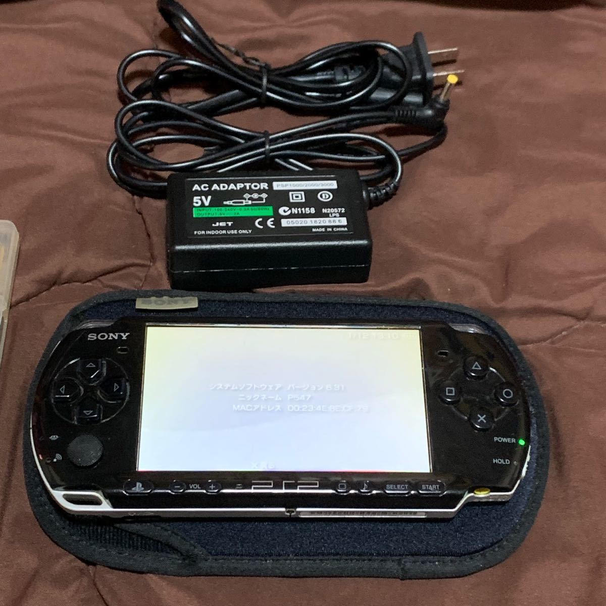 SONY PSP-3000本体 ブラック ソフト付き
