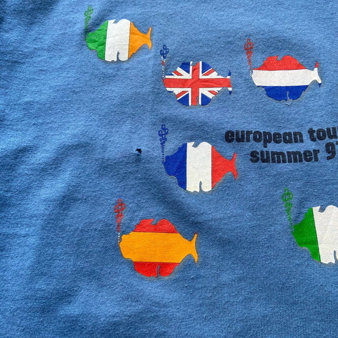 90年代 PHISH フィッシュ 1997年 ヨーロッパ ツアーTシャツ メンズL相当_画像8