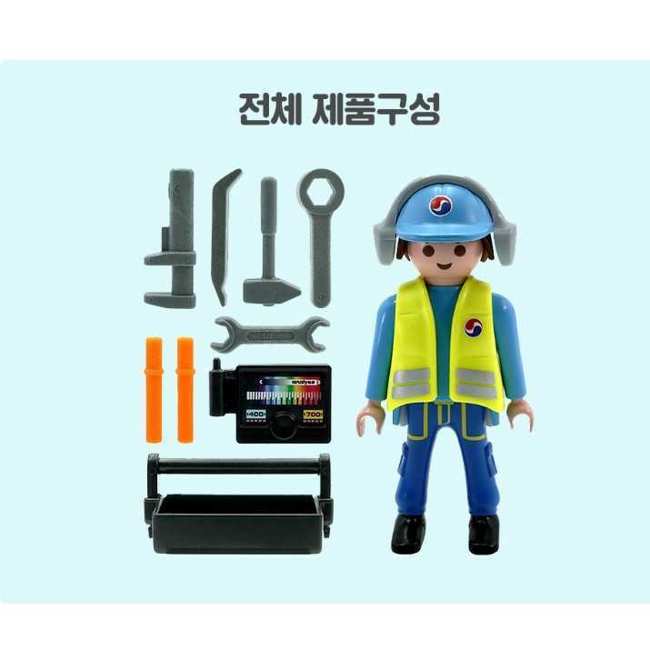 4点セット☆プレイモービル playmobil プレート 韓国 大韓航空