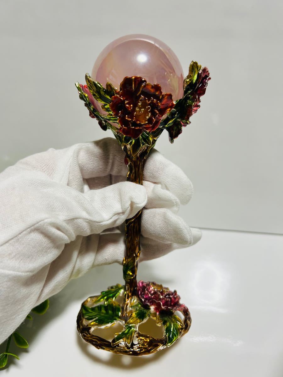 天然石台座 台座 スフィア置物 インテリア雑貨 薔薇 花 台座のみ アンティーク ヨーロピアン風