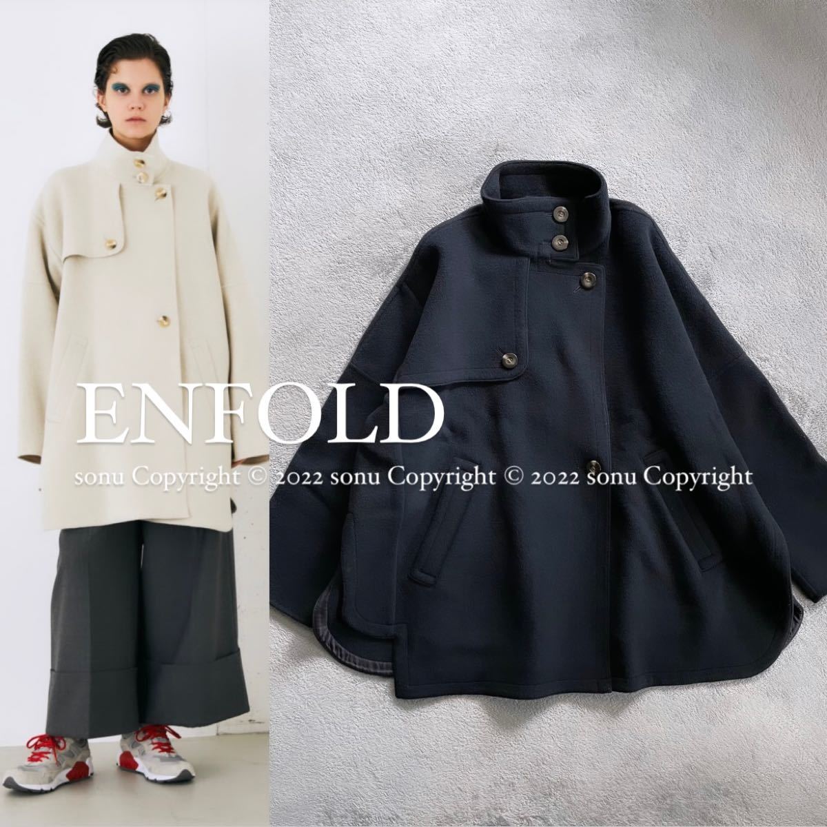 限定品 ENFOLD ソフトリバーケープコート procad.cl