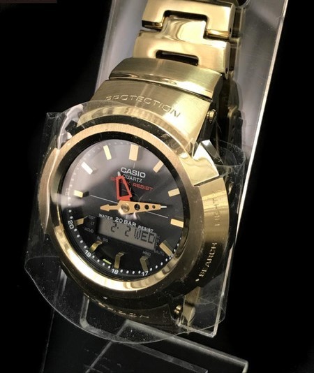 G-SHOCK フルメタルゴールド タフソーラー AWM-500GD-9AJF メンズ