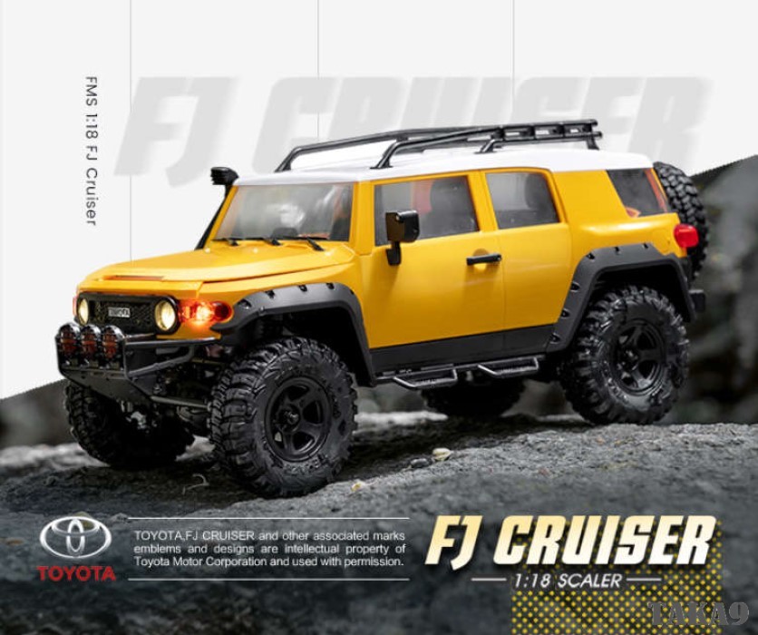 トヨタ ランドクルーザー FJクルーザー 1/18 ラジコンカー 公式ライセンスモデル車 4WD オフロード ロッククローラー バッテリー付き_画像10