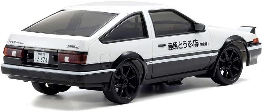 頭文字D イニシャルD トヨタスプリンタートレノ AE86 ラジコンカー 藤原拓海 1/28 電動RCカー インドア ドリフトレース アニメ インテリア_画像3