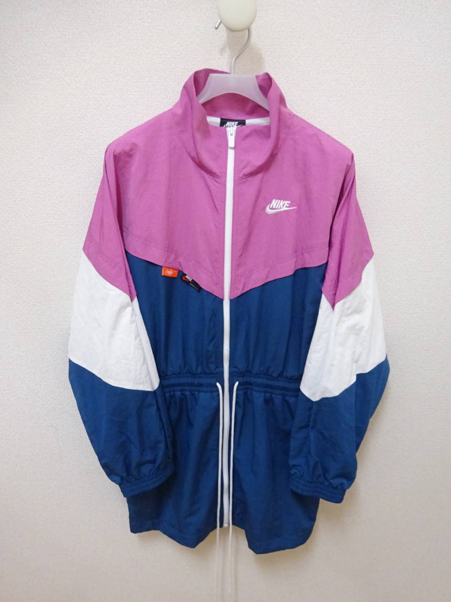NIKE ウインドジャケット ワンピース ジップアップ メッシュ ナイロン