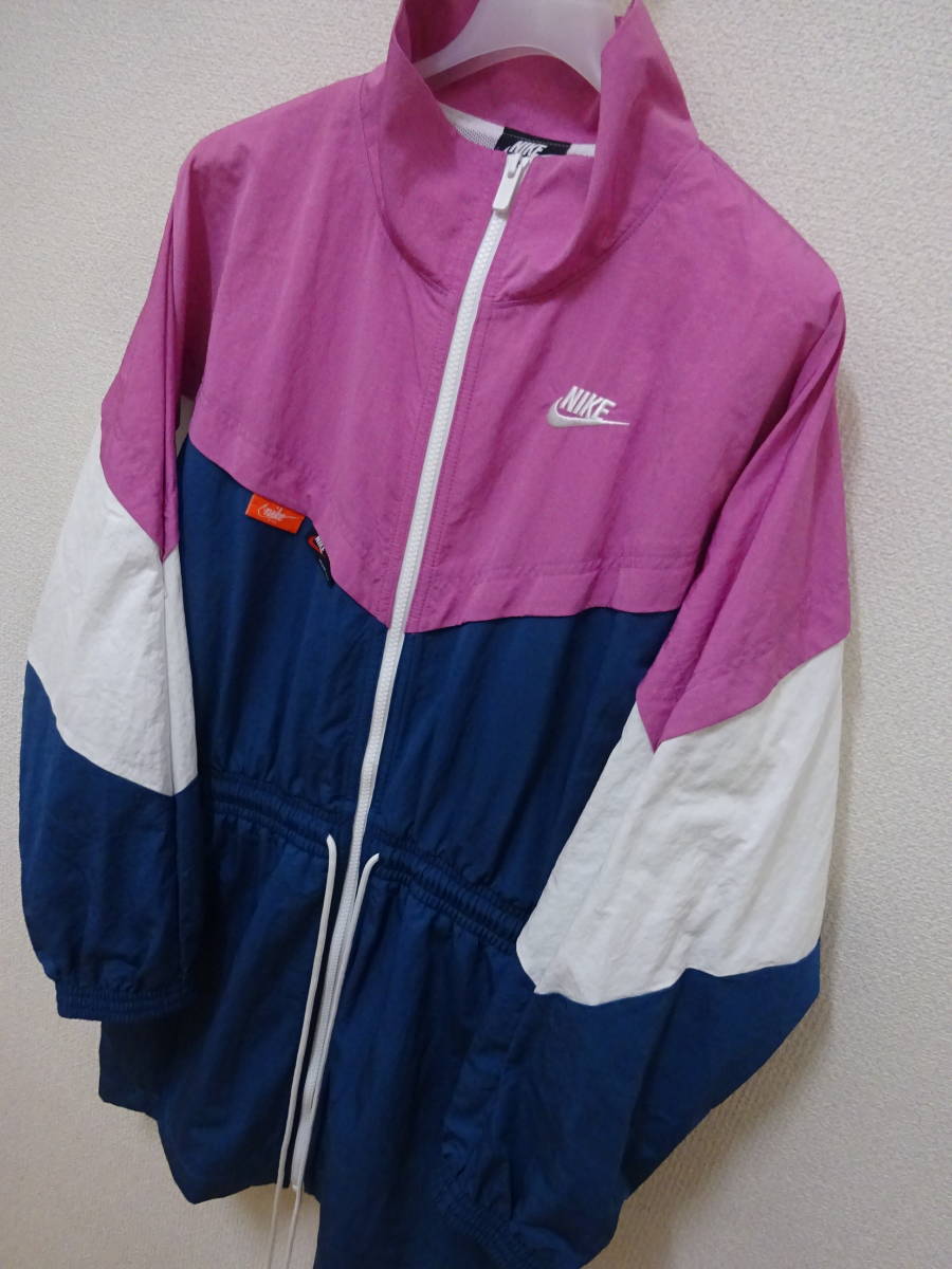 NIKE ウインドジャケット ワンピース ジップアップ メッシュ ナイロン