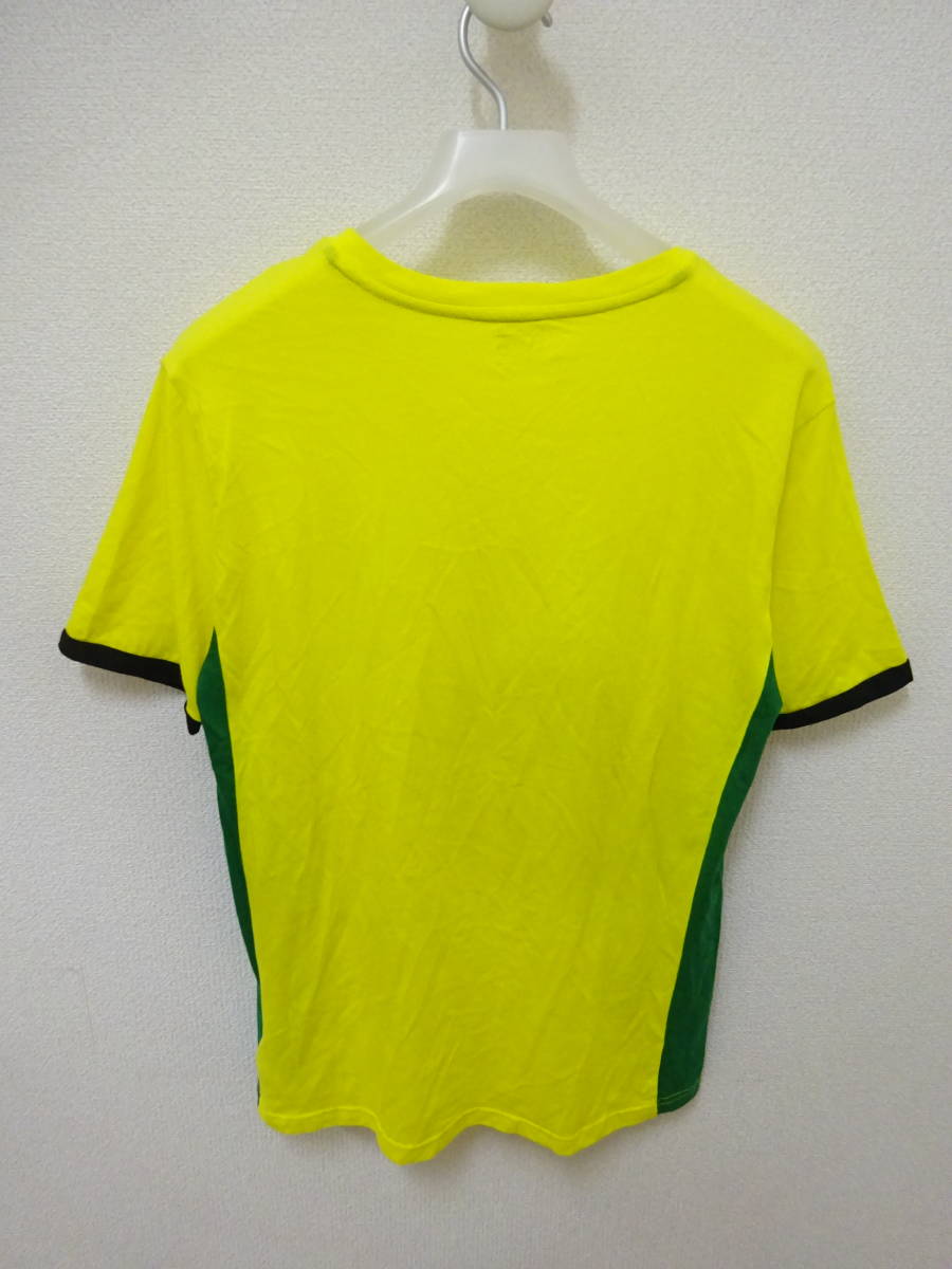 POLO RALPH LAUREN 半袖Tシャツ Vネック BRZ ブラジル 黄色 緑 黒 メンズ XL ポロラルフローレン_画像2