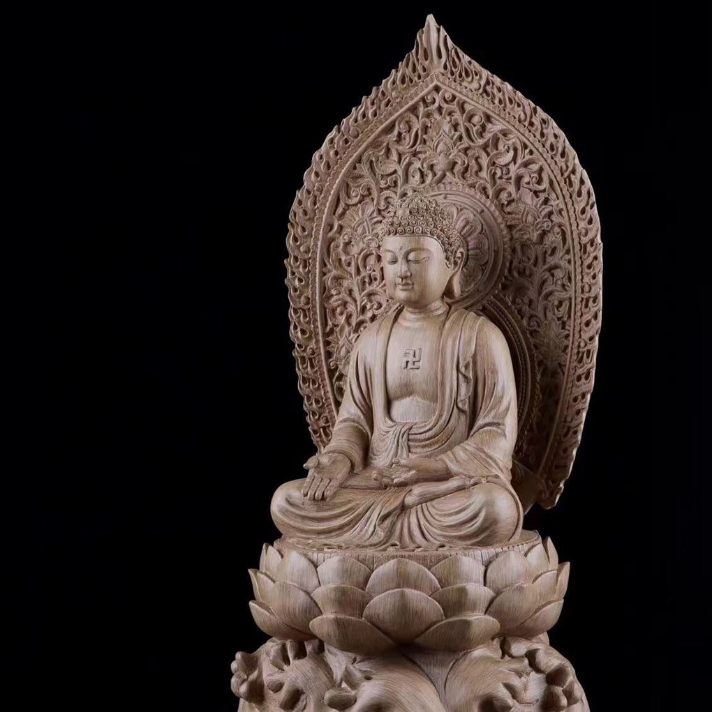スペシャルオファ 釈迦 仏教美術 仏像 仏教工芸品 沈香 木彫り