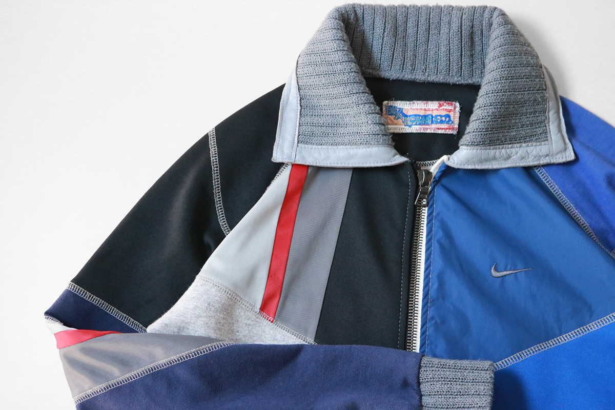 ☆希少 DR ROMANELLI × NIKE ◇初期 ボンバージャケット ブルー/グレー