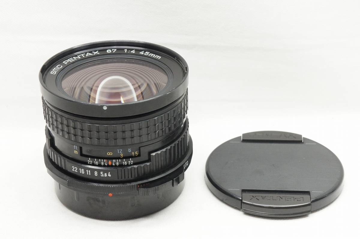 アルプスカメラ】ペンタックス smc PENTAX 67 45mm F4 中判レンズ MF