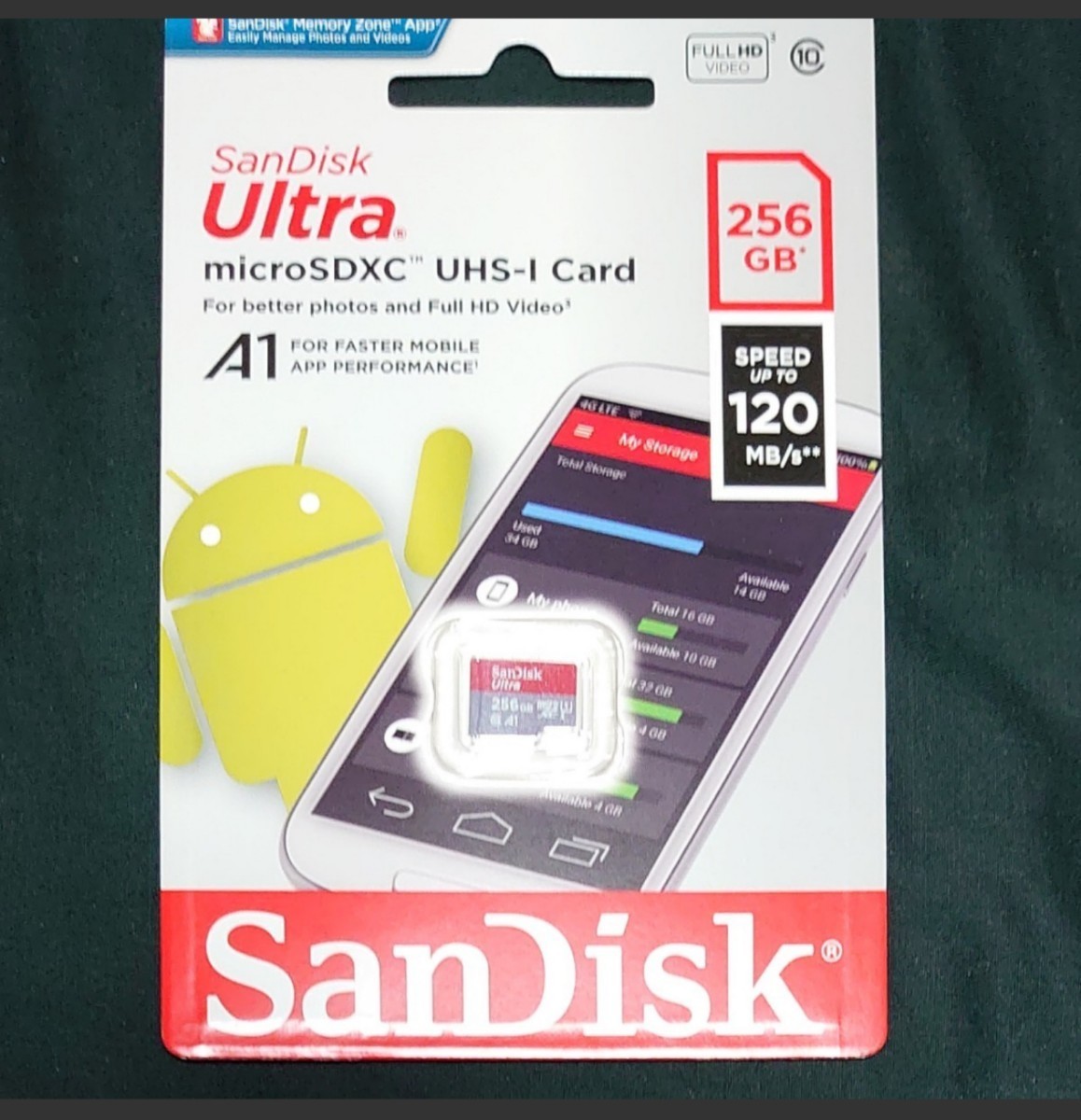 SanDisk microSD 256GB マイクロSDカード 1枚