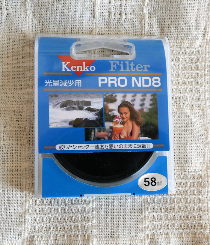 ★Kenko NDフィルター　PRO ND8　58㎜　光量減少用　未使用品　太陽の撮影等に★_画像1