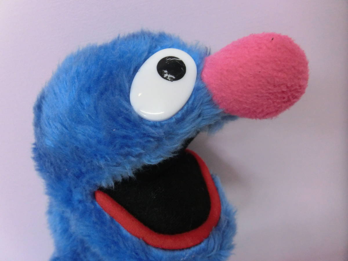 セサミストリート◆グローバー ぬいぐるみ人形 42cm NANCO社 マペッツ SESAME STREET Vintage Grover stuffed animal_画像5