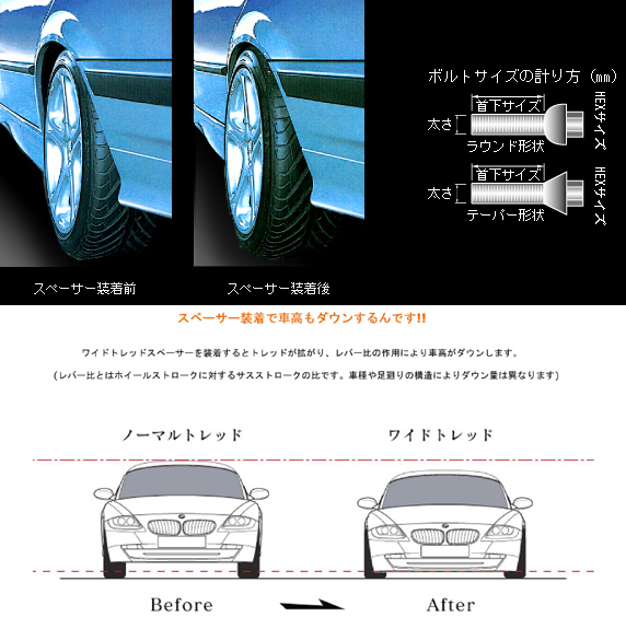 取付無料(スペーサー&ボルト購入時)　日本製　 MARS　M.BENZ 25mmスペーサー　CLK W208 W209 SLK R170 R171_画像2