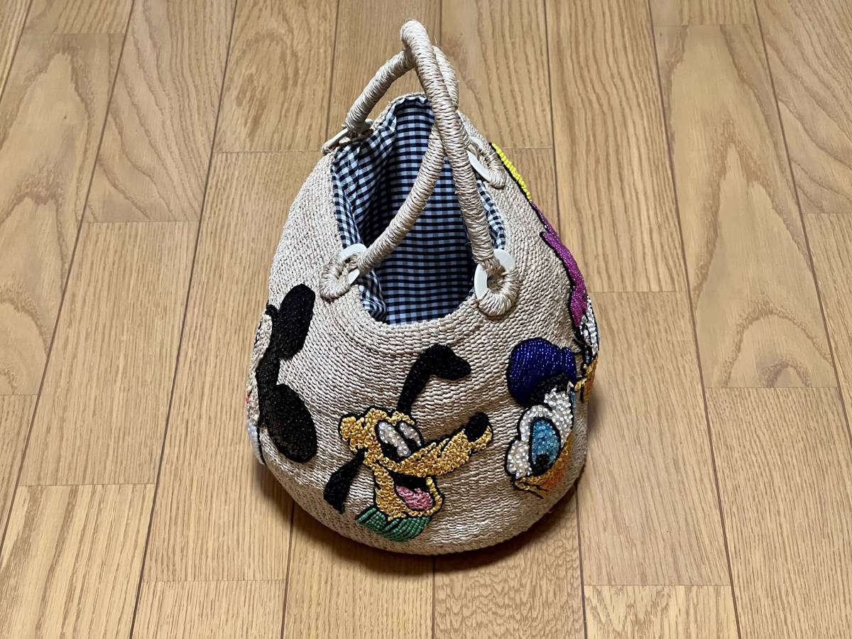 ディズニー BEAMS BOY カゴバッグ かごバッグ ミッキー ミニー ...