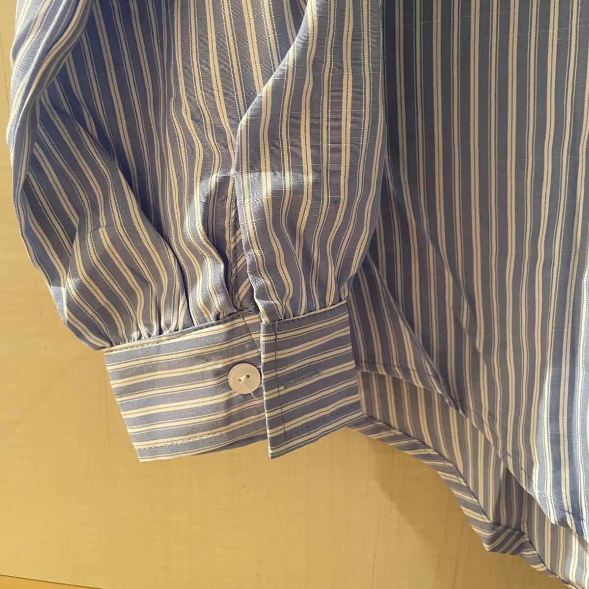 shein ストライプブルーシャツ オーバーサイズ 羽織 トップス 新品未使用｜PayPayフリマ