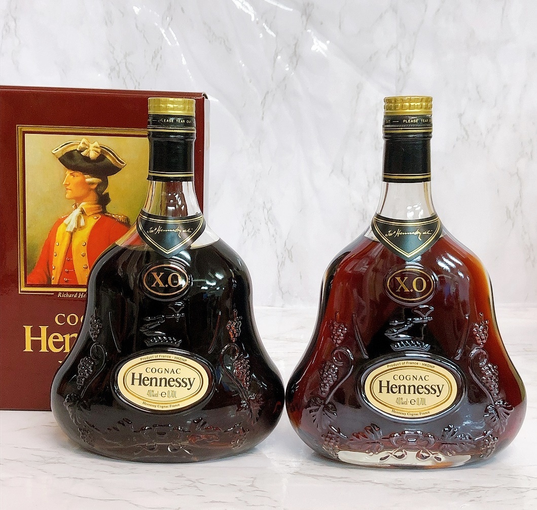 お値下げ】ヘネシーXO Hennessy XO 金キャップ クリアボトル-
