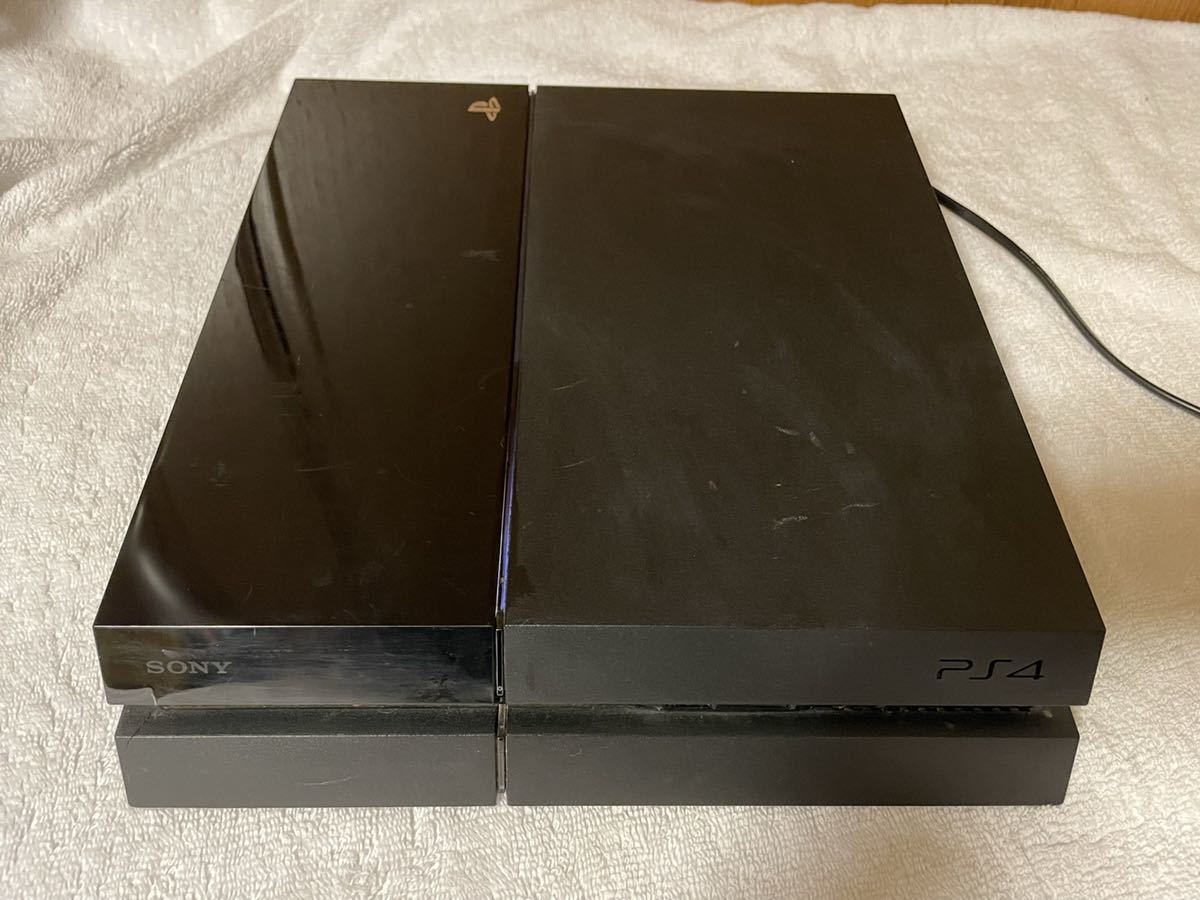 通電確認のみ】 「SONY PS4 CUH-1000A ジェットブラック」 ジャンク 本体のみ Playstation4 プレイステーション4  封印シールあり