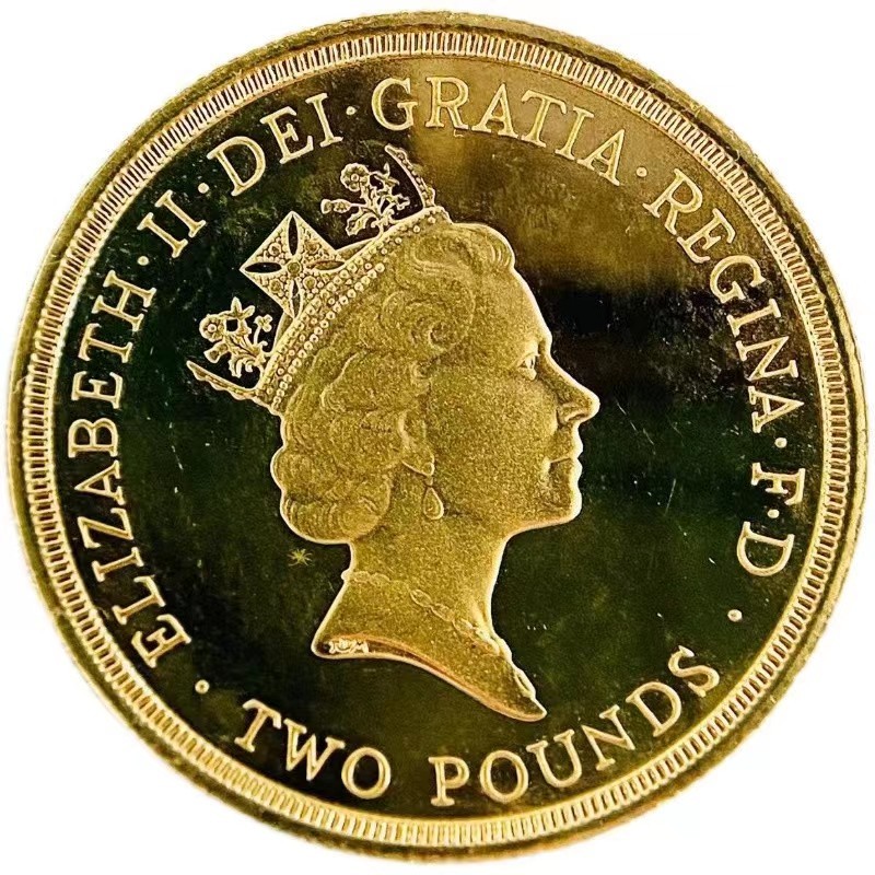 エリザベス2世 金貨 イギリス 美品 1986年 22金 15.9g イエローゴールド コイン GOLD コレクション 美品_画像2