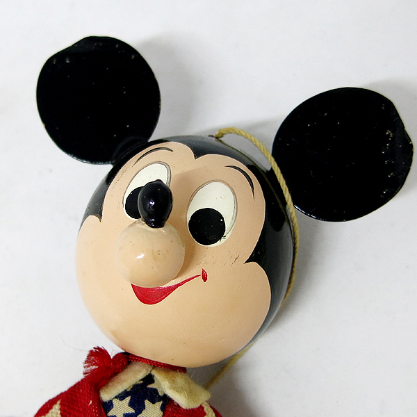 【中古品】★DKG★希少！ 年代物 DISNEY ディズニー ミッキー 木製人形 当時物 ミッキーマウス 吊るし人形 こけし ミッキーマウス人形 ミッキーマウス