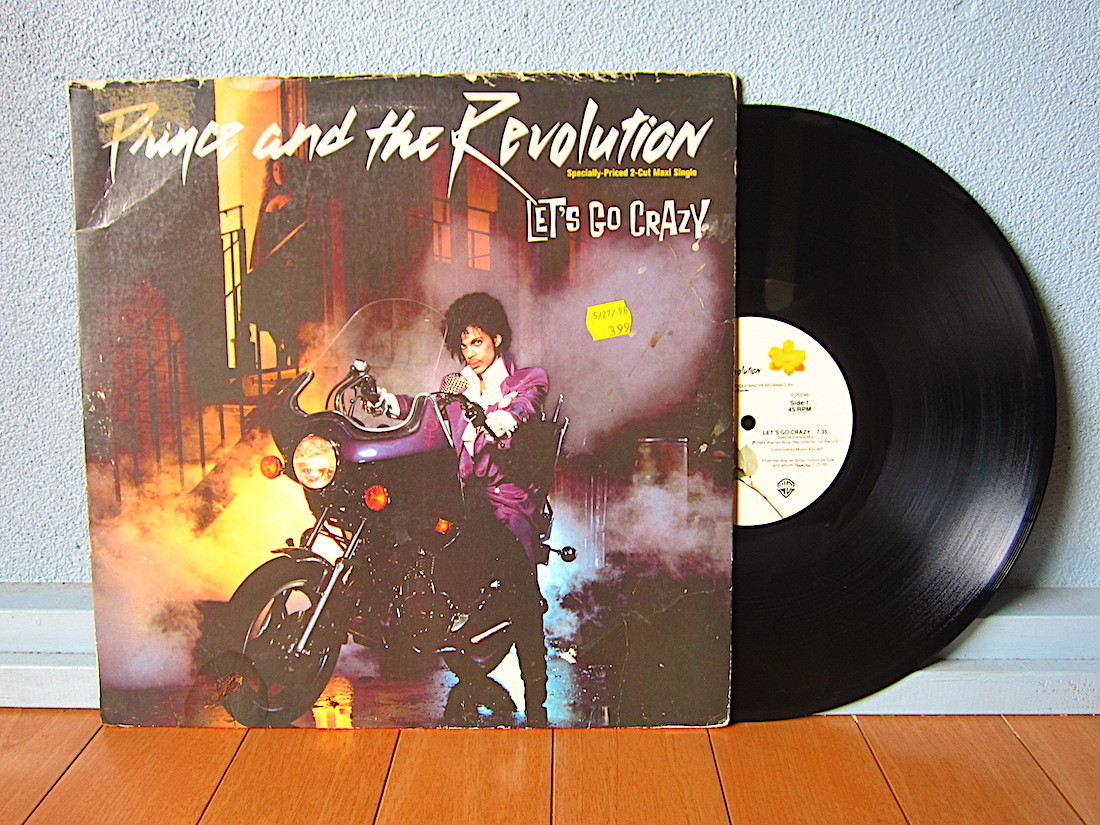 Prince and the Revolution●LET’S GO CRAZY Warner Bros. 20246-0●220509t1-rcd-12-rkレコード米盤US盤プリンスオリジナルシングル45_画像1