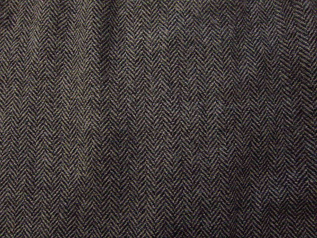  Vintage 60\'s70\'s* "в елочку" ткань твид юбка-трапеция W60cm*odst 1960s1970s женский HBT шерсть 
