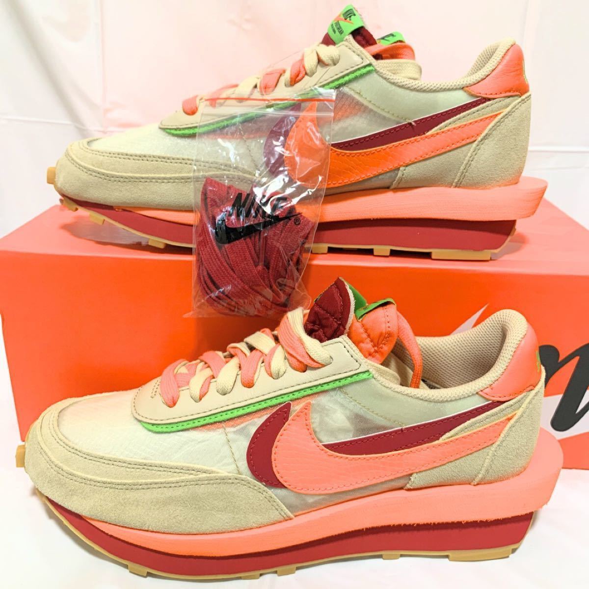 NIKE sacai clot 27 5cm サカイ クロット LDワッフル オレンジ