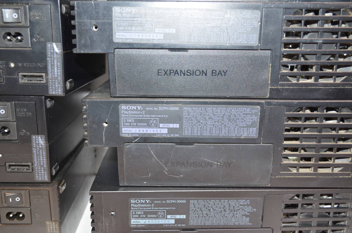 ☆ジャンク 10台セット☆PS2 本体 SCPH15000 SCPH30000 ×4 SCPH50000