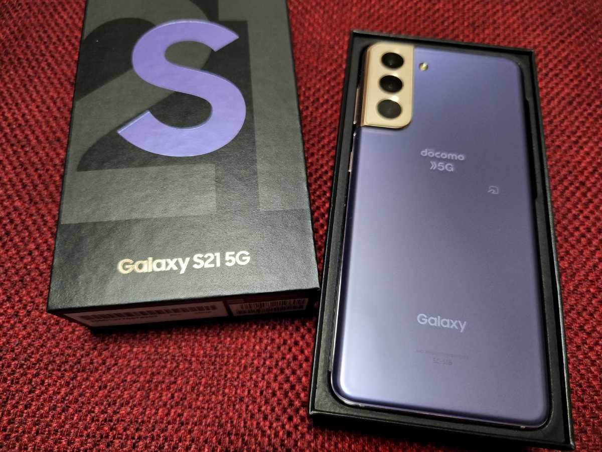美品】Galaxy S21 5G 256GB SIMフリー Violet ヴァイオレット パープル