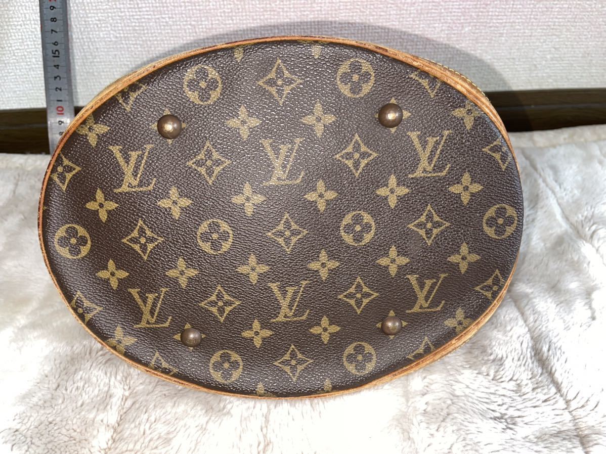 ジャンク品　LOUIS VUITTON ルイヴィトン バケットGM M42236 モノグラム バケツ型 ハンドバッグ_画像7