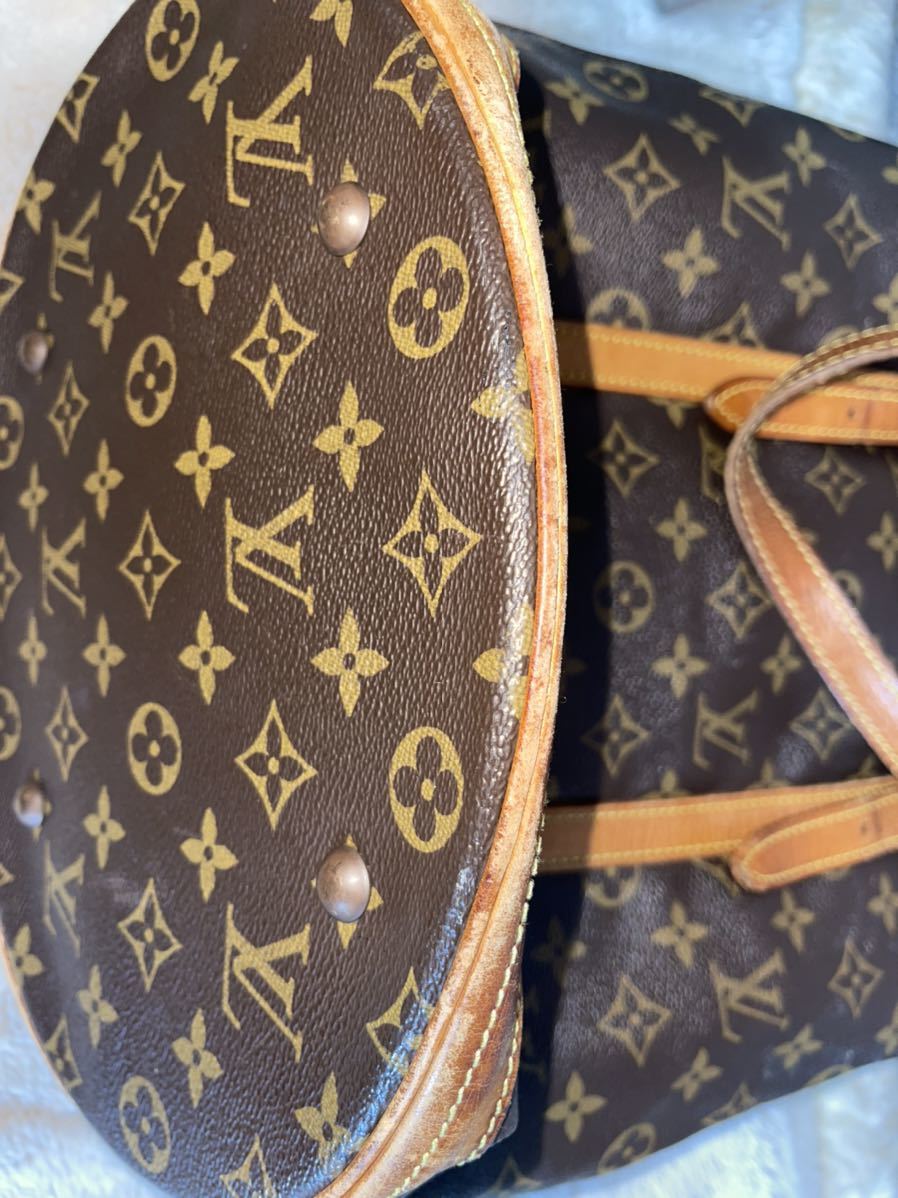 ジャンク品　LOUIS VUITTON ルイヴィトン バケットGM M42236 モノグラム バケツ型 ハンドバッグ_画像8