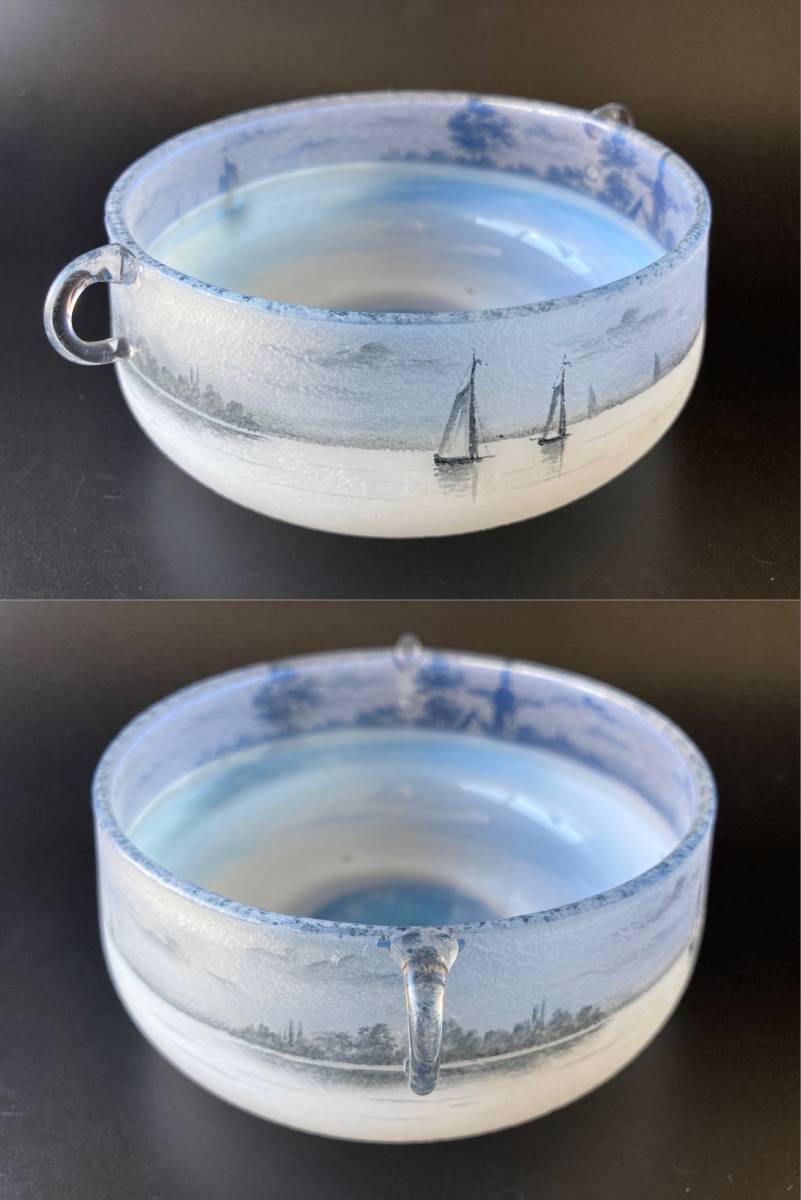 ガラス作家 伊藤賢治 ゴブレット グラデーション グラス 作家物】ガラス作家☆伊藤賢治 ゴブレット グラス☆ブルー