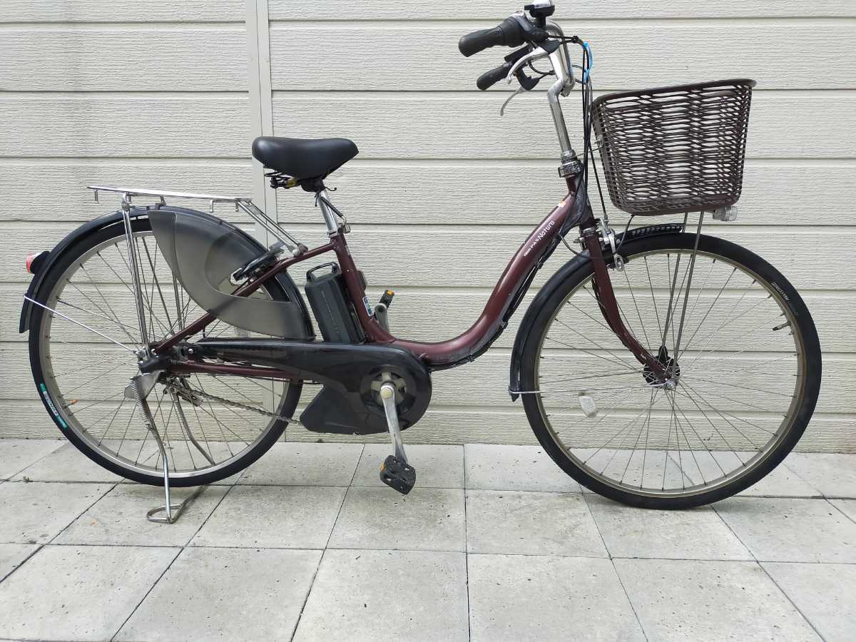 【2022 新作】 ヤマハ PAS W053106 整備済み自転車！ 8.7Ahバッテリー・充電器 内装3段変速 X563 26インチ 電動アシスト自転車 Natura 電動アシスト自転車