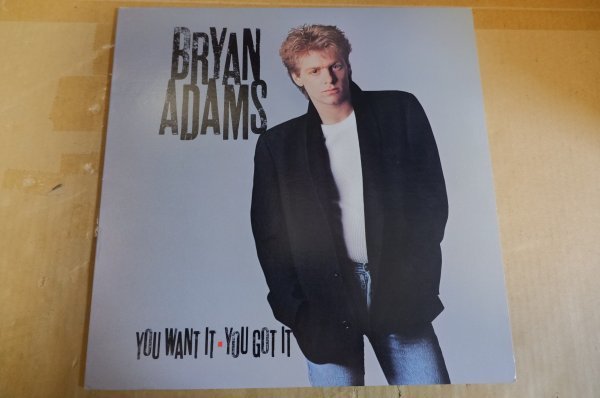 H6-148＜LP/US盤/美品＞ブライアン・アダムス Bryan Adams / You Want It, You Got It_画像1