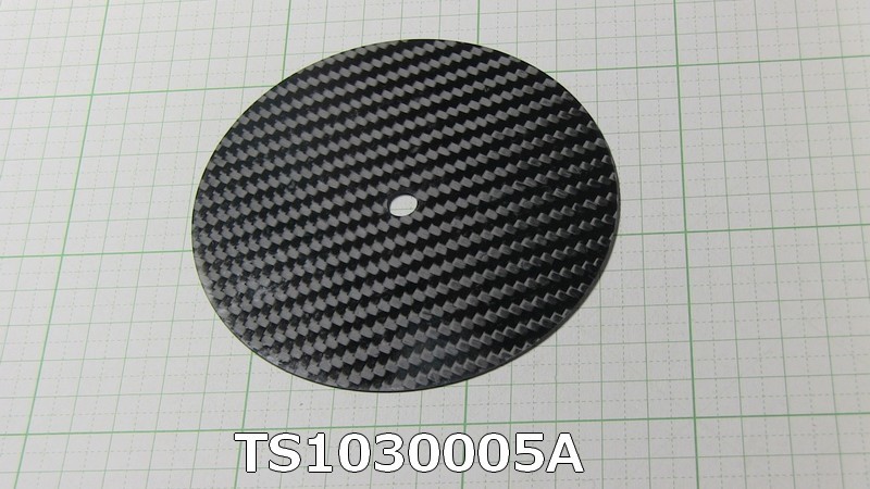 2B103　特殊ターンテーブルシート　ドライカーボン（炭素繊維）製　　TS1030005A_画像1