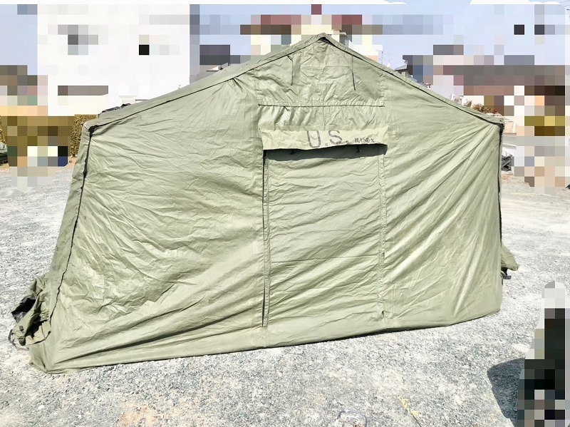米軍放出品】BASE-X シェルター 大型テント ミリタリーテント リペア